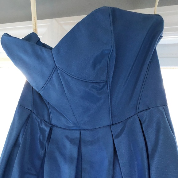 Gorgeous Blue Strapless Shoshanna Cocktail Dress - Picture 5 of 6